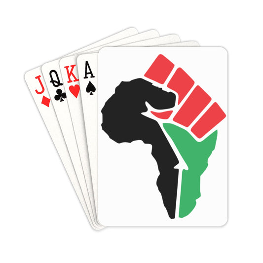 Africa Fist Playing Cards